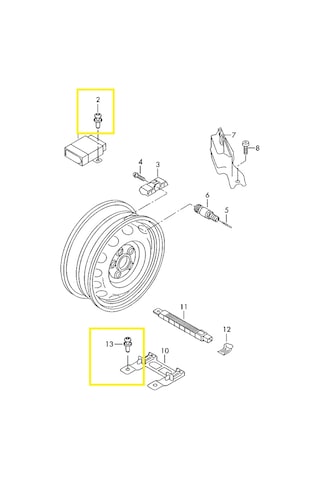 VW Audi GERME Perçini Klips 7L6868307 8Z0857784 HSK0460