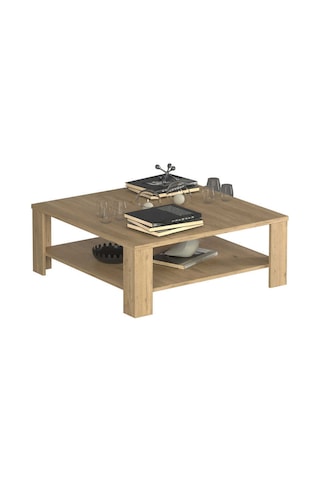 New Line Kare Orta Sehpa - Florida Meşe 90x42x90 Cm Kahverengi