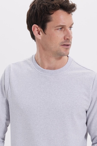 Tudors Erkek Relax Fit Rahat Kesim %100 Pamuk 2 İplik Bisiklet Yaka Gri Sweatshirt -41516 Gri