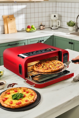 Karaca Multicrust Artisan Retro Pizza Makinesi & Airfryer