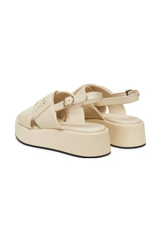 Kadın Hw Padded Leather Sandal Sandalet Fw0fw08808acj Bej