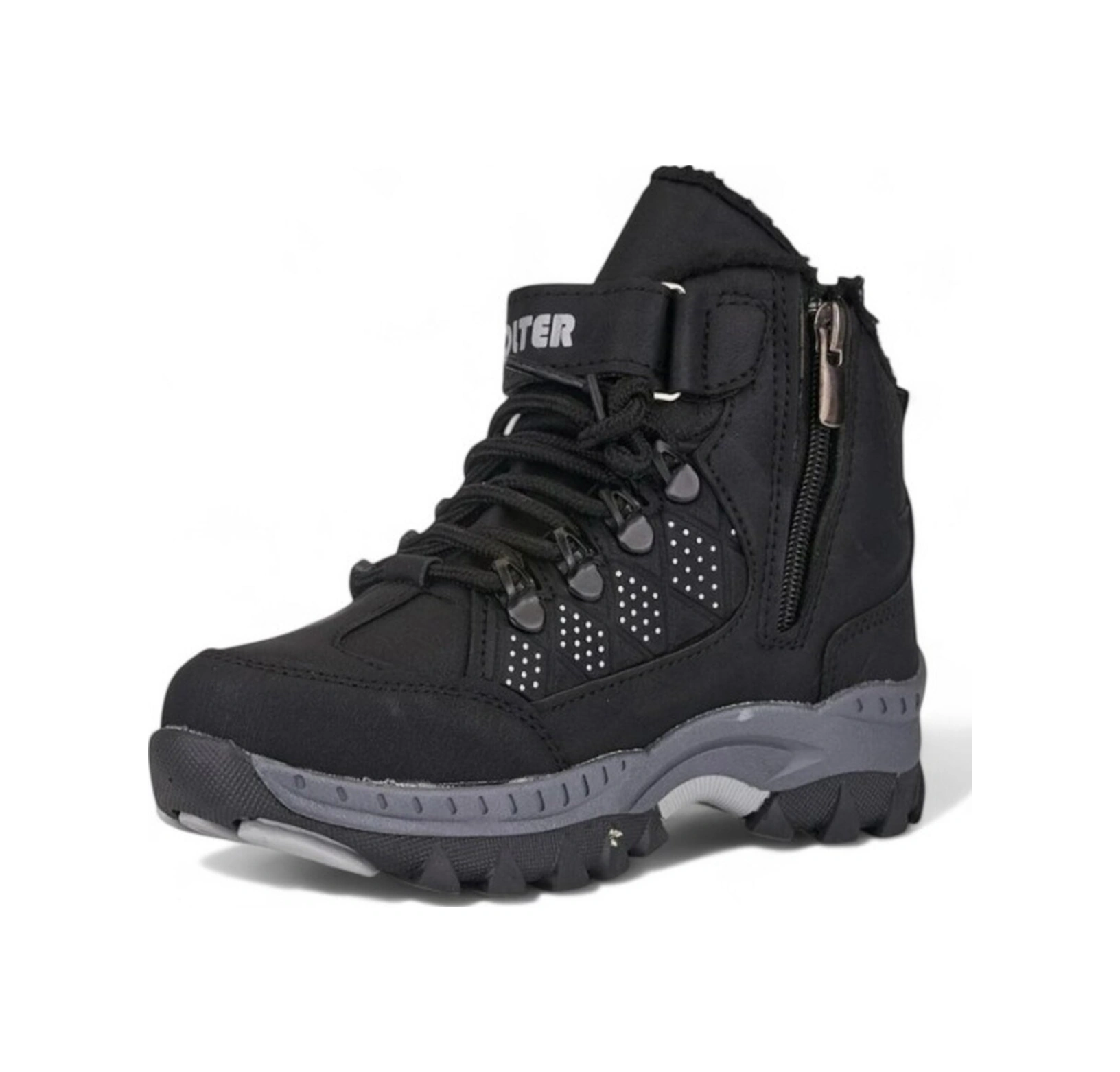 Unisex Çocuk Füme 0rtopedik Bot Siyah