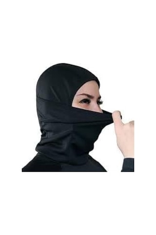 Xmlbayiciniz Termal Tam Yüz Kar Maskesi, Rüzgar Korumalı, Siyah Renk, Tek Beden Diğer