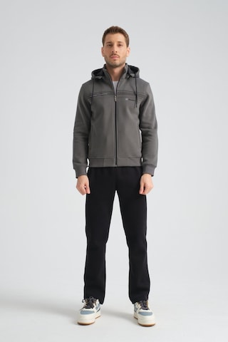 Shooter Sportswear Shooter Erkek Premium Kışlık Eşofman Takımı Regular Kapüşonlu Füme