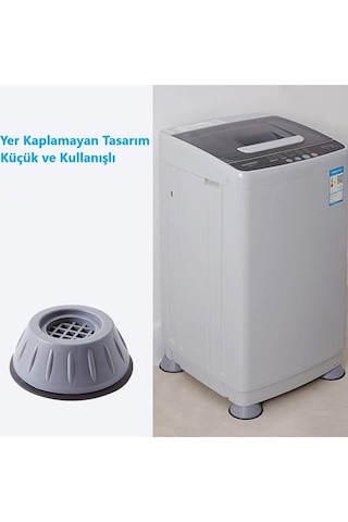 Mainshop 4 Adet Ses Ve Titreşim Azaltıcı Ayaklık Çamaşır Makinesi Ve Kurutma Makineleri M-541 Çok renkli