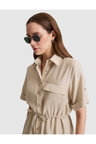 Pierre Cardin Kadın Kum Gömlek Kısa Kollu 50320359-vr085