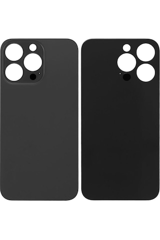 Apple Uyumlu iPhone 13 Pro Arka Pil Batarya Kapağı - Lens Hariç Siyah