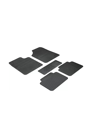 Comfort Şaft Üstlü Kauçuk Paspas Siyah Universal Dizayn Kauçuk Paspas Takım 5 Parça/1.kalite