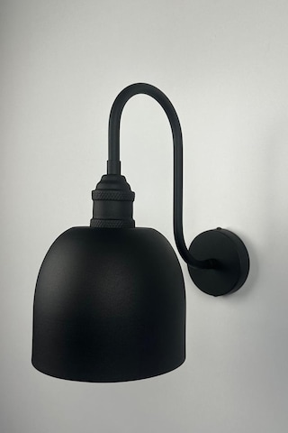 Nolvo Siyah Renk Aplik Tekli Duvar Lambası Salon Koridor Restoran Dekoratif Aplikleri Siyah