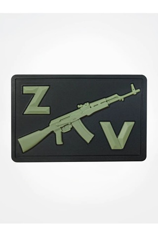Tactochno Pvc Şerit "z Ve V Ak-47" Siyah Arka Plan 220523661