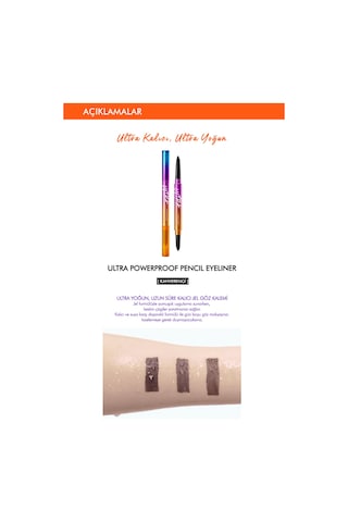 Missha Suya Dayanıklı Kalıcı Jel Göz Kalemi Ultra Powerproof Pencil Eyeliner Brown