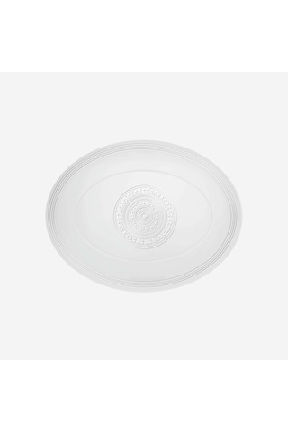 Beyaz Porselen Servis Tabağı 35 Cm