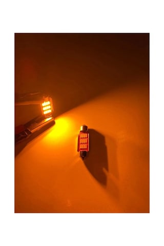 Canbus Turuncu Sofit Led Ampul Araç Içi Aydınlatma Ve Plaka Aydınlatma 41mm Turuncu Sofit