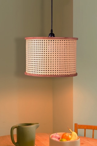 Istanbul Serisi Seda Hazeran Avize Sarkıt 35cm Ahşap