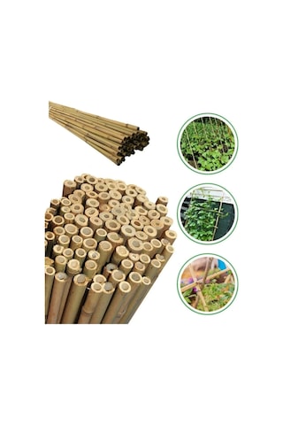 20 Adet Bambu Bitki Fidan Destek Çubuğu 1 Metre