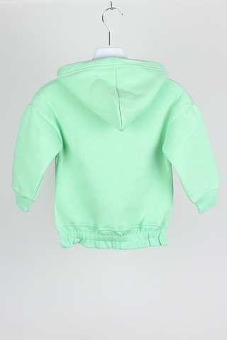 Escabel Kız Çocuk Salash Kesim Kapişonlu Sweatshirt Yeşil
