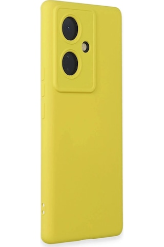 Durukar Vivo V29 Lite Kılıf Nano İçi Kadife Silikon - Sarı