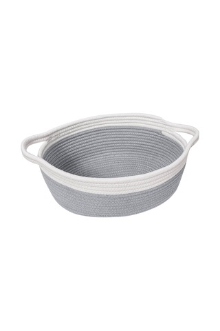 Giysiler İçin Kulplu Küçük Dokuma Depolama Sepeti, 12 "x 8" X 5 " 1