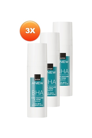 Avon Anew Bha Even Tone & Texture Cilt Tonu Görünümü Düzgünleştiren Serum 3 x 30 ML