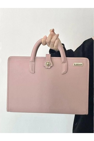 Fastbuy 15.6/16 İnç Dizüstü Bilgisayar Çantası, Isıtma Tupu, Korumalı Kapaklı, Isı Dağıtan Pembe Kılıf Pembe