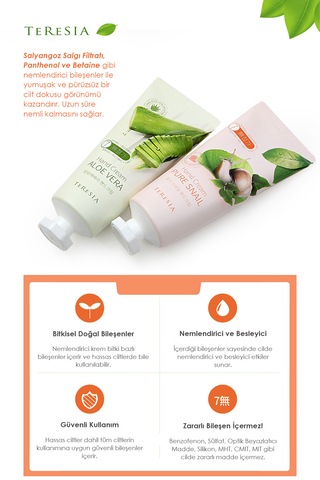 Onarıcı Ve Nemlendirici Snail Içerikli Günlük Kullanım El Kremi 100ml Diğer