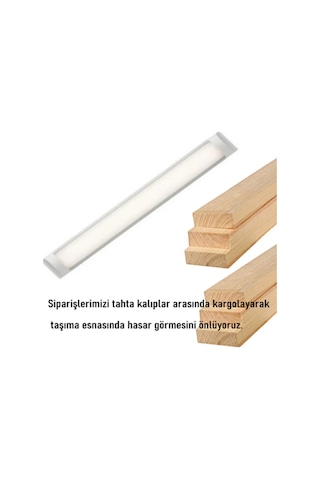 60 Cm 20 Watt Yatay Led Bant Armatür-trafolu Beyaz Işık-8 Adettir Beyaz