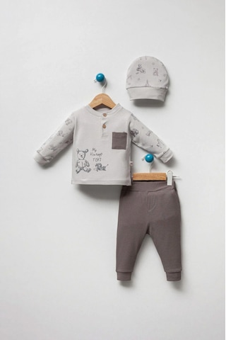 By Bubbles Toys Erkek Bebek 2'li Takım Gri