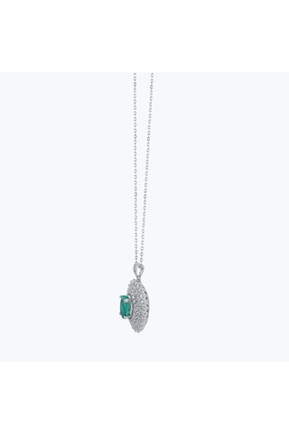 Altınbaş Pırlanta Zümrüt Oval Kolye Pehl015z14k-1