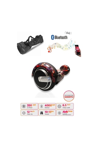 Citymate Elektrikli Kaykay Hoverboard Akıllı Denge 6.5 Inch + Hoverkart + Çanta Extrem Paket D15