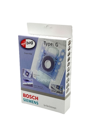 Bosch Uyumlu Pro Silence Serisi Type G Süpürge Toz Torbası