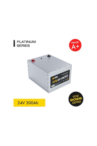 Werer Energy 24V 300Ah LiFePO4 Platinum Series Bluetooth'lu Lityum Demir Fosfat Akü