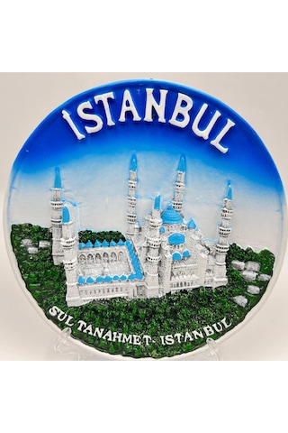 Sultanahmet Kabartmalı Dekoratif Tabak Masa Ve Duvar Dekor 15 Cm