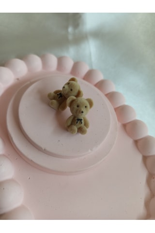 Kahverengi Peluş Ayıcık Küpe
