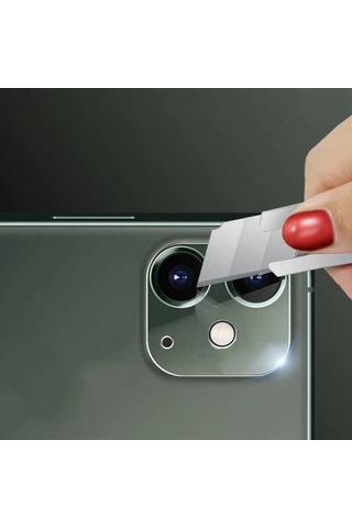 Go-Des Apple Uyumlu iPhone 12 Go Des Lens Shield Kamera Lens Koruyucu ZORE-260605 Şeffaf