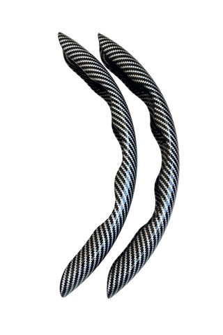 Karbon Fiber Direksiyon Kılıfı Direksiyon Koruyucu Kılıf Gri