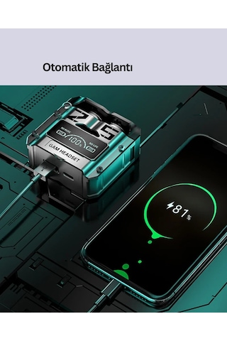 Mey İthalat Şarj Kutulu Kablosuz Bluetooth Kulak İçi Spor Kulaklık Yeni Nesil Diğer