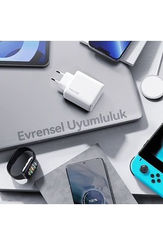 Voltme V2024v1 Revo 67w Cca Gan Şarj Cihazı Beyaz