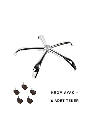 Metal Yıldız Ayak Bilgisayar Müdür Ofis Koltuğu Için Ahtapot Ayak Ve Tekerlek Çok Renkli
