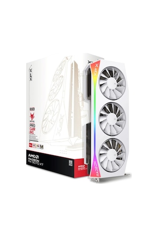 Xfx Mercury White Magnetic Air Edition Radeon Rx 9070 Xt Oc 16gb Gddr6 256bit Hdmı/dp Ekran Kartı