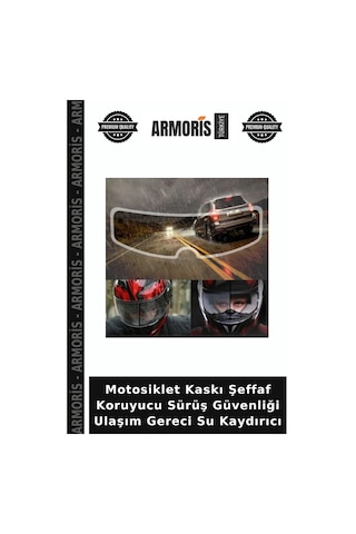 Motosiklet Kaskı Şeffaf Koruyucu Sürüş Güvenliği Ulaşım Gereci Su Kaydırıcı