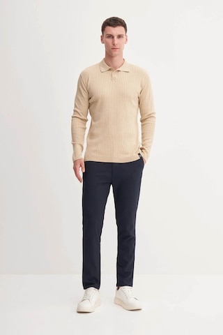 Cazador Premium Slim Fit Viskon Karışımlı Polo Yaka Bej Erkek Kazak 33210 Bej