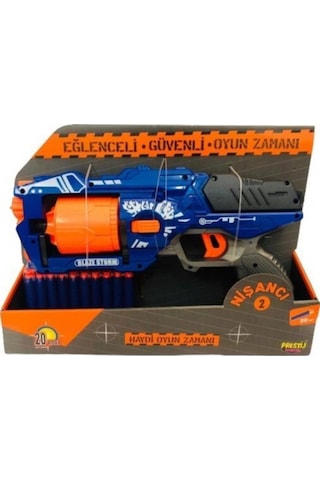 Prestij Oyuncak Nerf Yumuşak Mermi Atan Tabanca 20 Mermili FAB.64