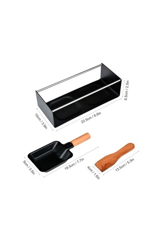 Dancemonkey Kompakt Peynir Eritici Tavada Yapışmaz Raclette Izgara Seti Taşınabilir Mum Işığı Raclette Ve Spatula Ev Metal Mutfak Izgara Aracı Ahşap Saplı Siyah Siyah