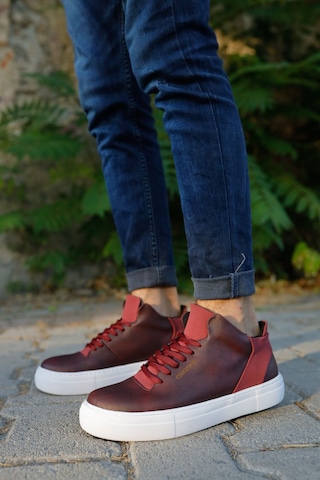 Chekich Ch004 Cbt Hıde Erkek Ayakkabı Bordo Bordo