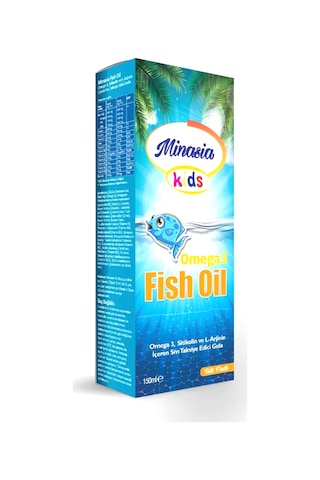 Minasia Kids Fish Oil Omega 3 Balık Yağı Şurup 150 ML