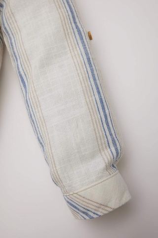 DeFacto Erkek Bebek Çizgili Uzun Kollu Gömlek E2016A525SPER98 Ekru