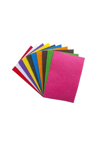 Sanatsal Kağıt 50x70 Keçe Tabaka 10'lu Karışık Kağıt Ürünleri