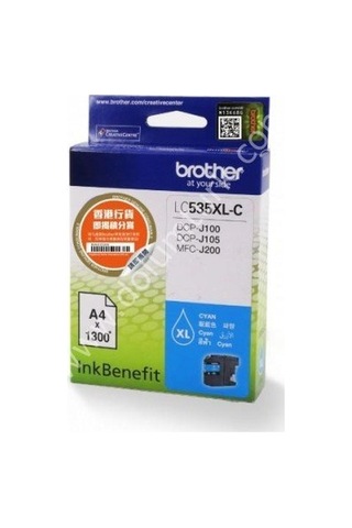 Brother Lc535Xlc Dcp-J105 & Mfc-J200 Mavı Kartus 1300 Sayfa