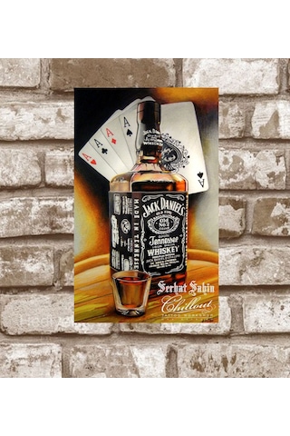 Kişiye Özel Metal Üç As Retro Poster (29X19)