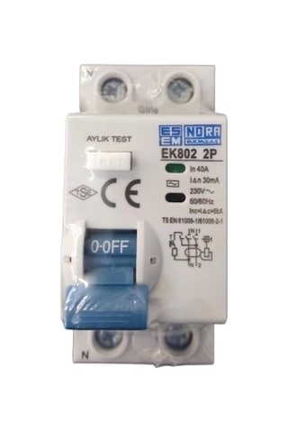 Esem Nora 1x40a 30ma Kaçak Akım Rölesi